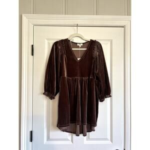 NWT Umgee Pink Velvet Dress, size Small